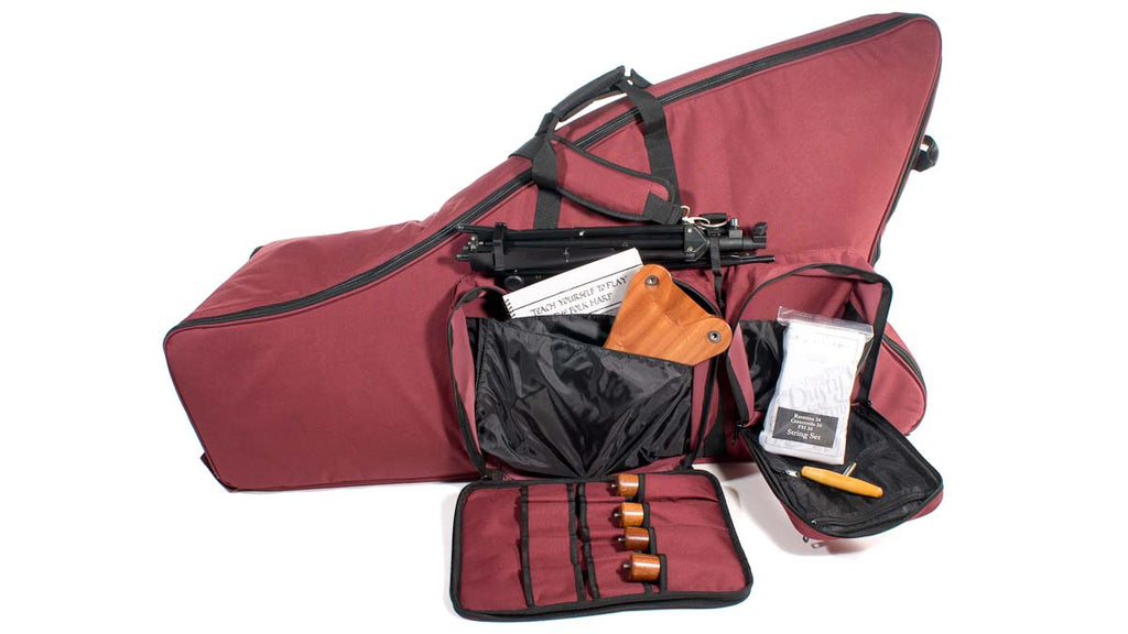 Deluxe Case for Dusty Strings Ravenna 34, Crescendo 34, FH34 and FH34S harps