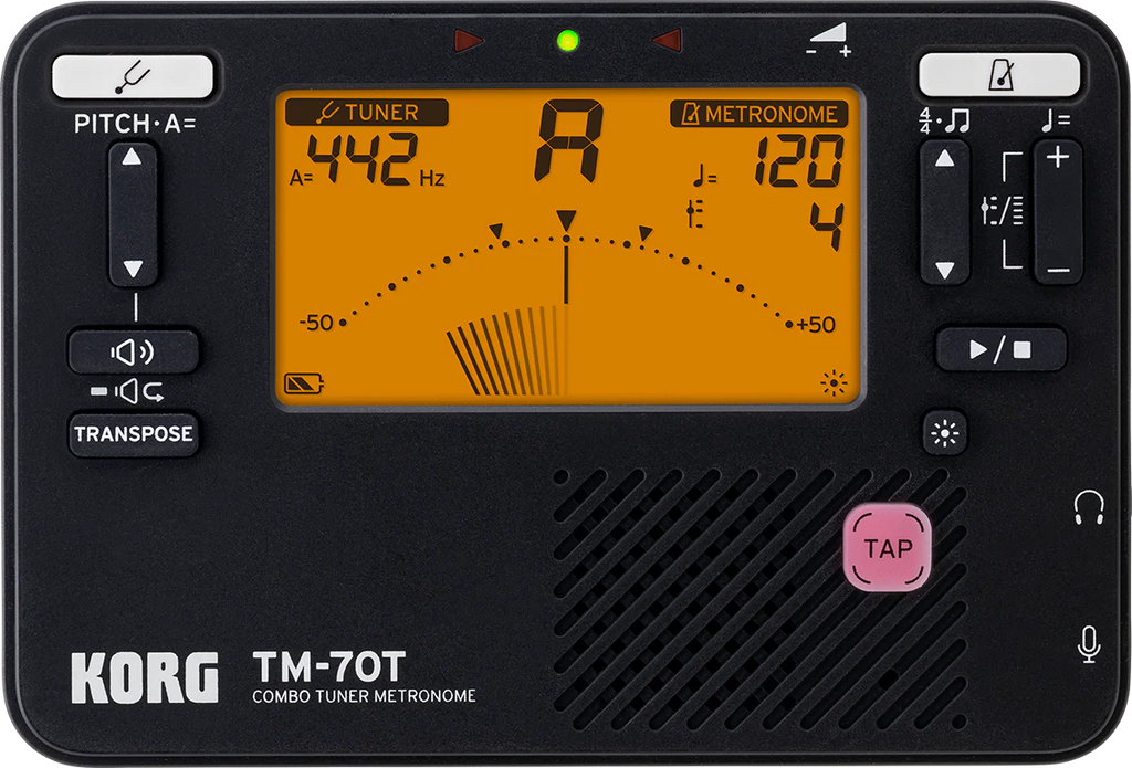 Korg TM70C Combined Metronome and Chromatic Tuner with Contact Microphone