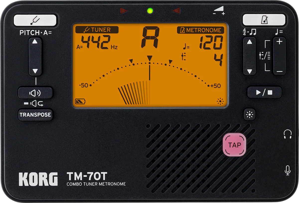 Korg TM70C Combined Metronome and Chromatic Tuner with Contact Microphone